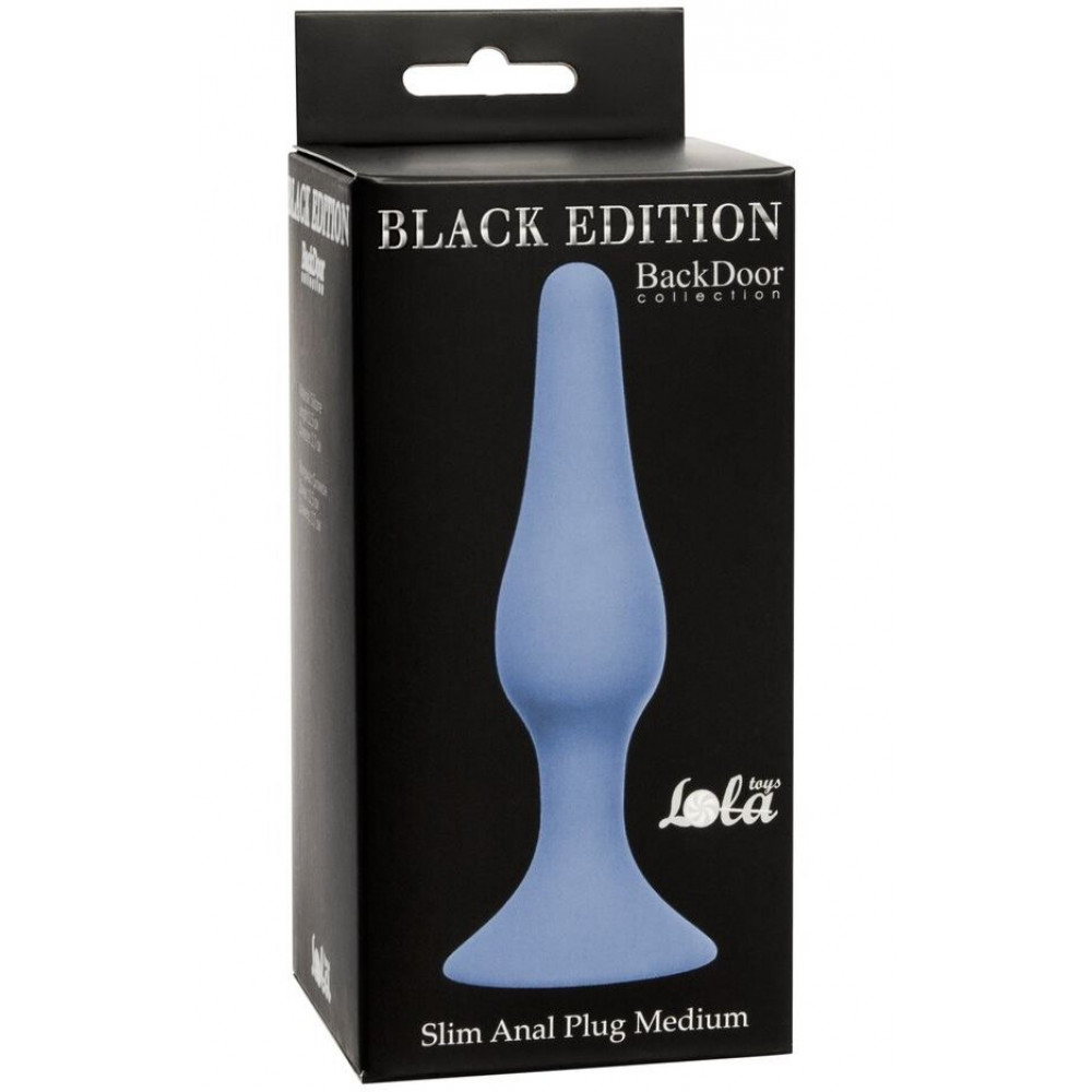 Анальные игрушки - Анальный плаг Slim Anal Plug Medium - Blue, 57420602