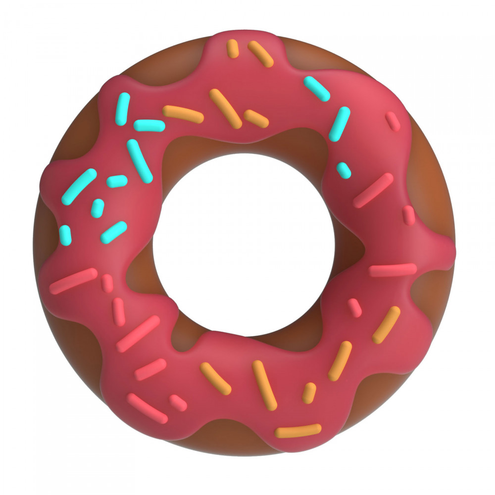  - Ерекційне кільце Crazy Bull - Berry Super Donut Silicone Cock Ring, BI-210344-1 1