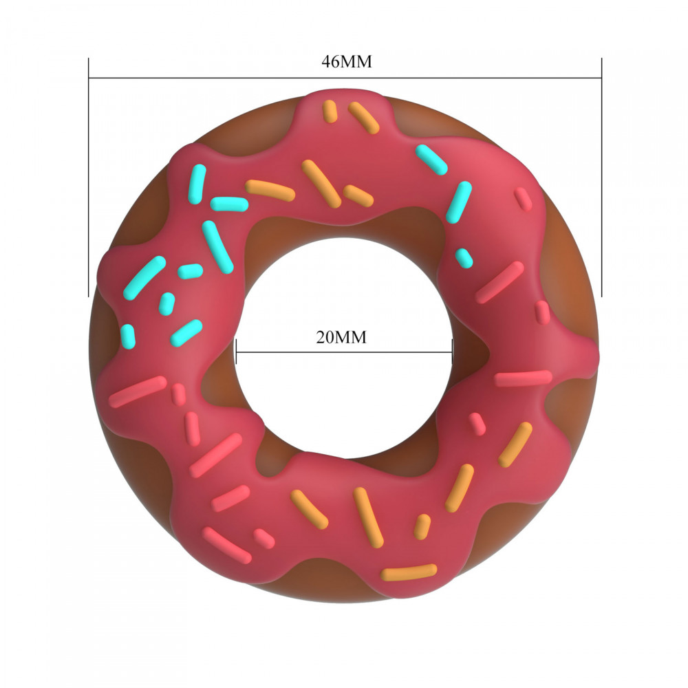  - Ерекційне кільце Crazy Bull - Berry Super Donut Silicone Cock Ring, BI-210344-1 5