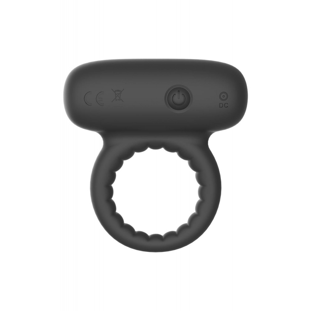 Разное - Эрекционное кольцо для пениса с вибрацией Dream Toys RAMROD черное 3