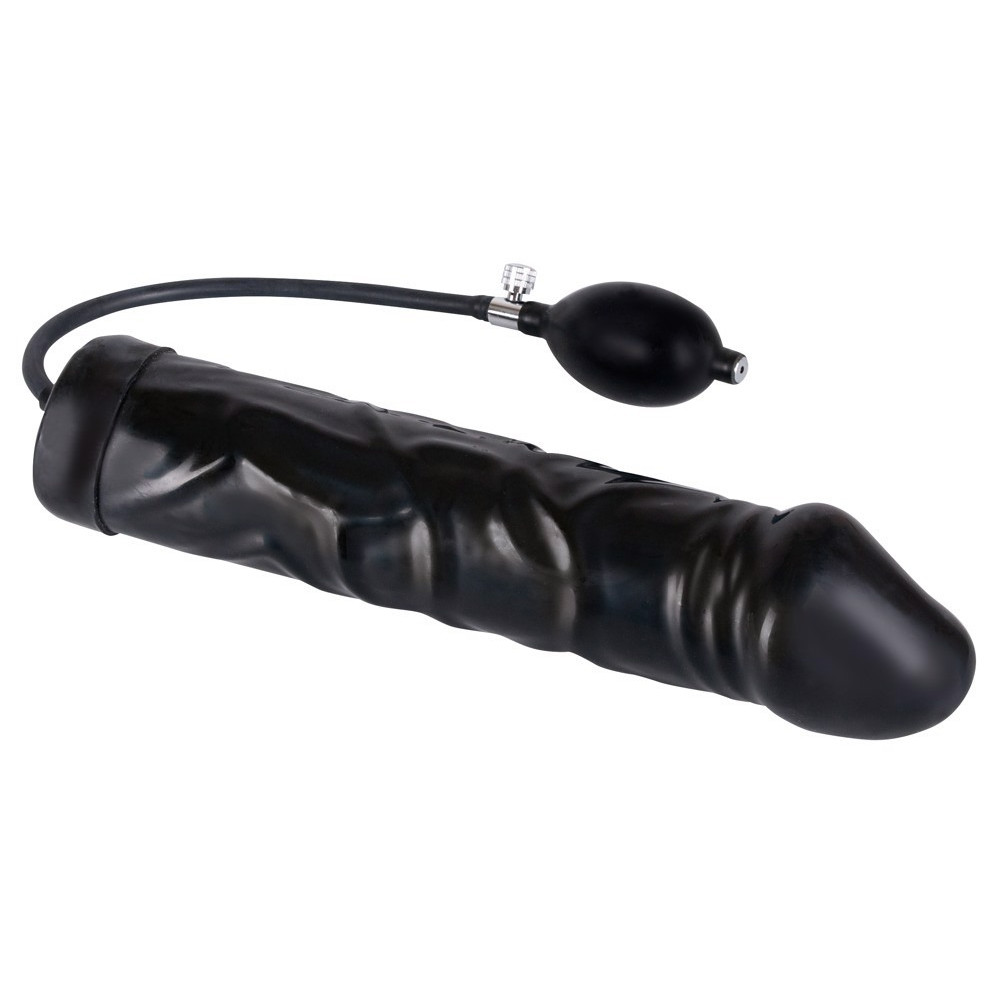 Секс игрушки - Фаллоимитатор реалистичный с накачкой You2Toys черный, 24.5 х 3.5 см 2