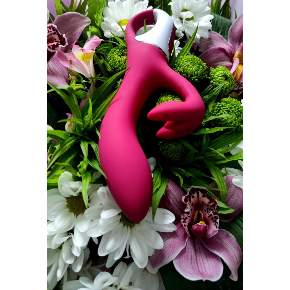 Разное - Гибкий двойной вибратор SATISFYER EMBRACE ME бордовый 1