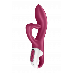 Гнучкий подвійний вібратор SATISFYER EMBRACE ME бордовий