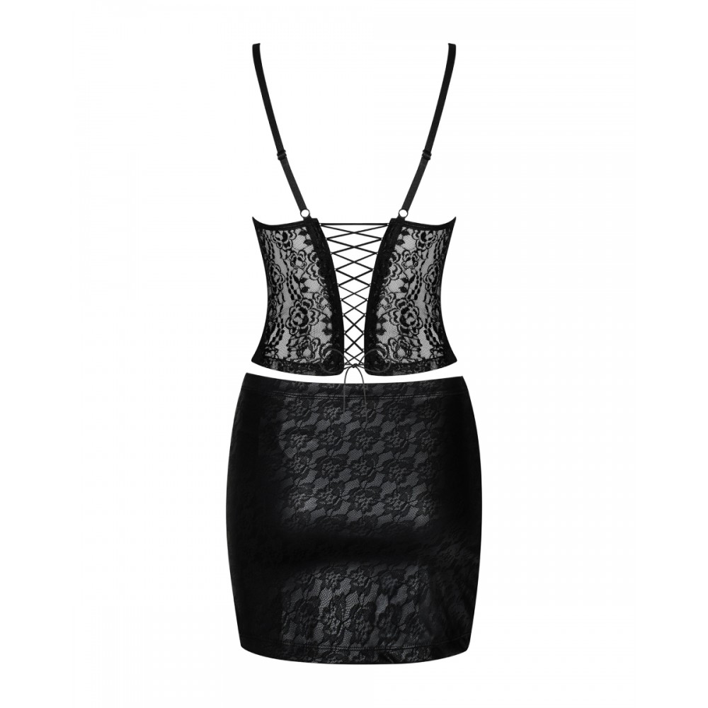 Разное - Комплект Obsessive Felisita корсет и юбка S/M 5