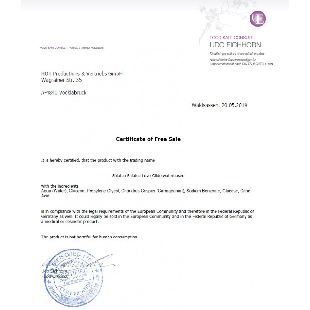  - Лубрикант на водній основі SHIATSU Love Glide, 50 мл 4