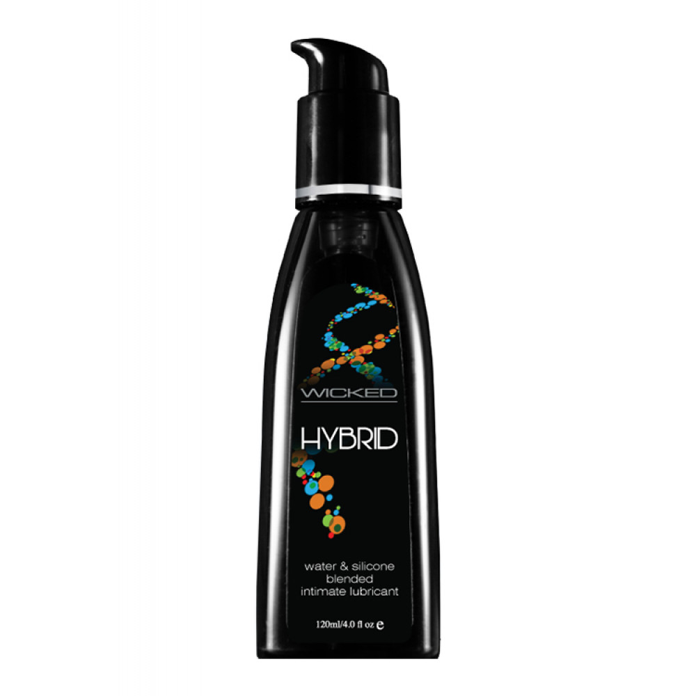 Лубриканты - Лубрикант на водной/силиконовой основе WICKED HYBRID 120ML