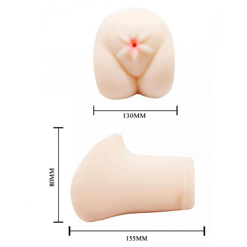 Мастурбаторы вагины - Мастурбатор-вагина BAILE - 3D Masturbator Vibration, BM-009146 4