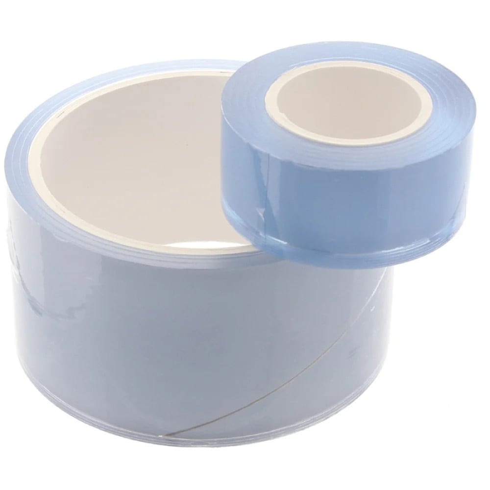 Різне - Набір із двох прозорих стрічок різних за шириною WhipSmart Bondage Tape та чорна маска 2