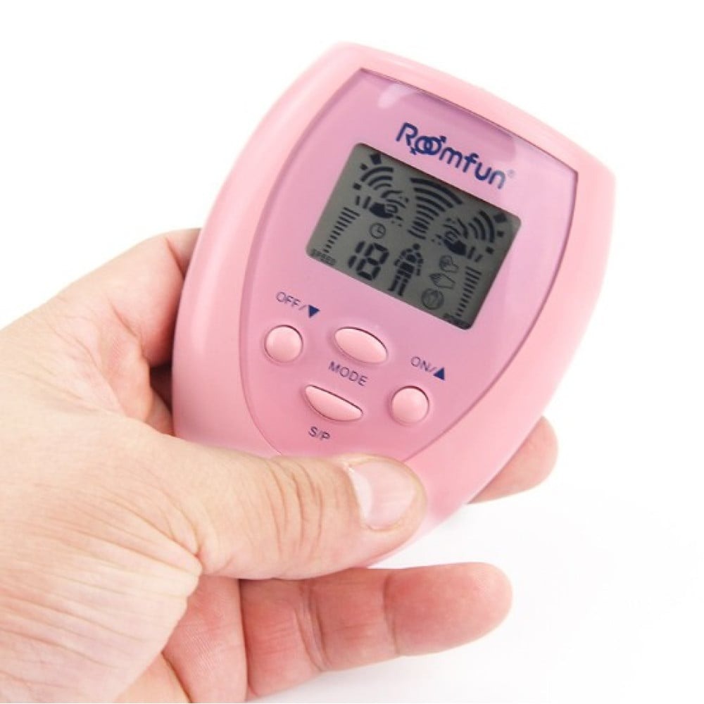  - Набір електростимуляторів Romfun Shock Therapy пульт із 4 шт. липучок, рожевий 1