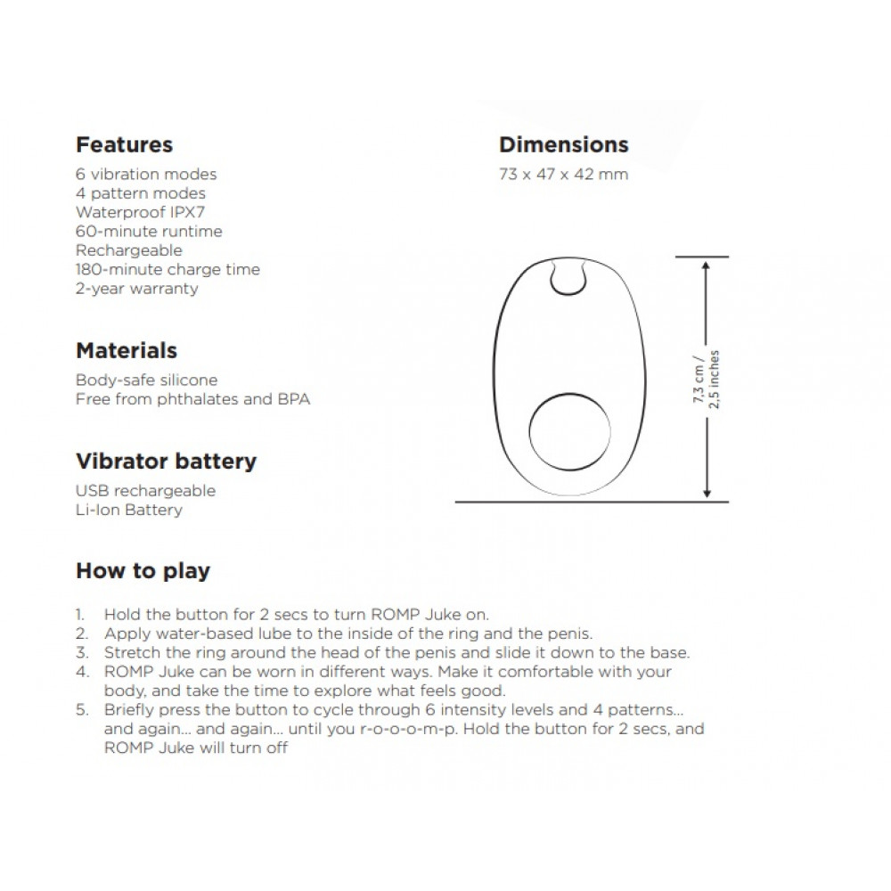 Різне - Набір секс-іграшок для пари Romp Pleasure, 3 іграшки 11