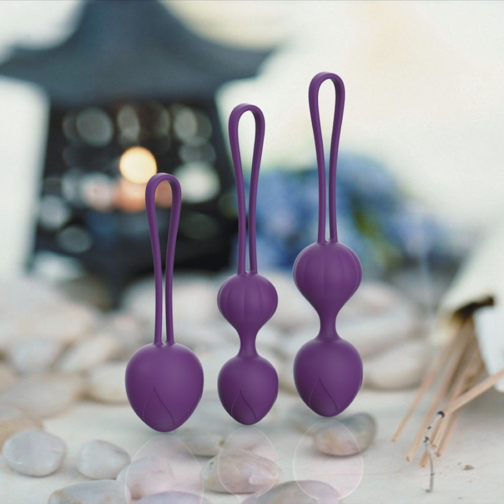 Вагинальные шарики и тренажеры - Набор вагинальных шариков Every Night Toys Wendy, 3 шт, лавандовый 1