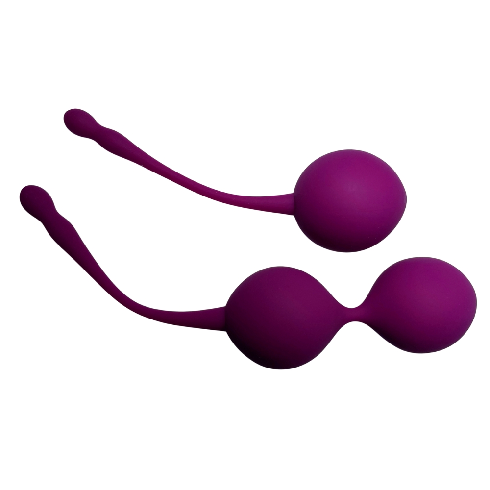 Вагинальные шарики и тренажеры - Набор вагинальных шариков Passion Play для упражнений Кегеля, 2 шт 1