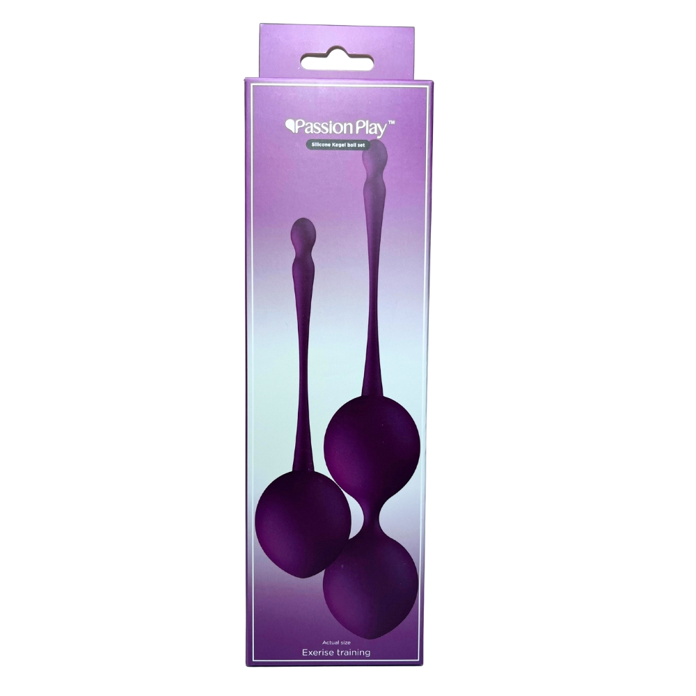 Вагинальные шарики и тренажеры - Набор вагинальных шариков Passion Play для упражнений Кегеля, 2 шт 4