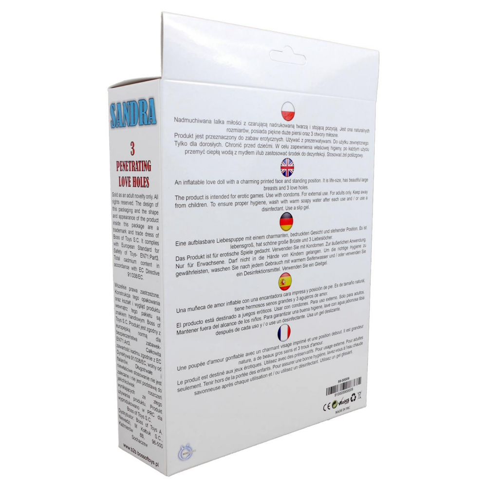  - Надувна лялька BOYS of TOYS - Sandra, BS5900009 2