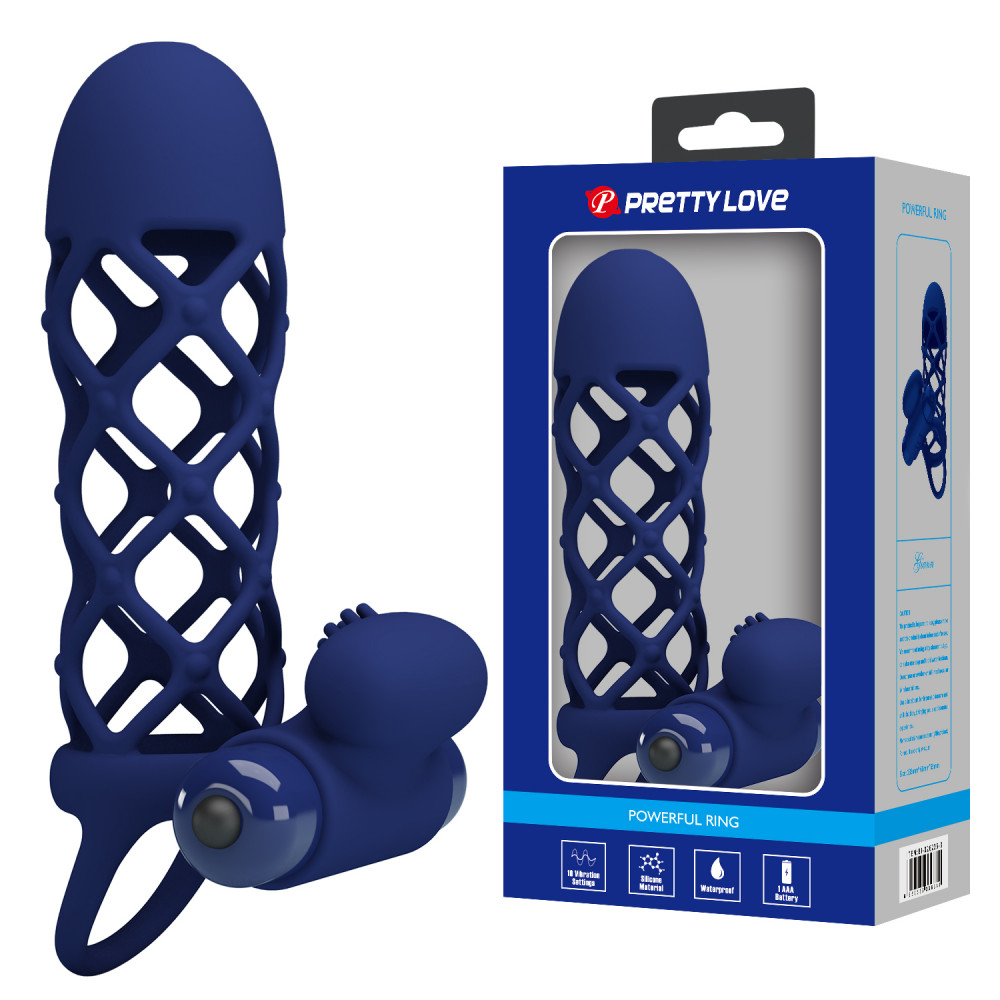 Різне - Насадка з вібрацією Pretty Love - Powerful ring, 10 vibration functions, BI-026236-3