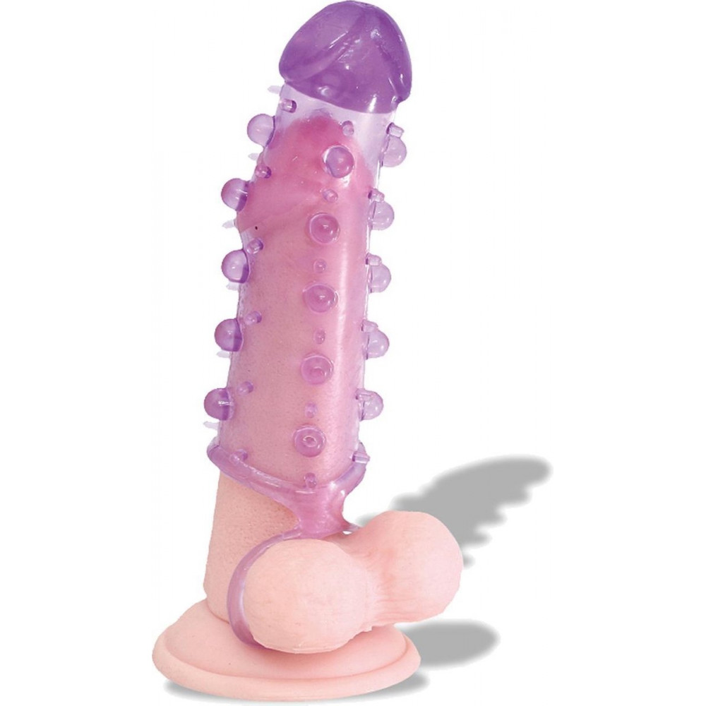 Эрекционные кольца и насадки - Насадка SAMURAI PENIS SLEEVE, PURPLE