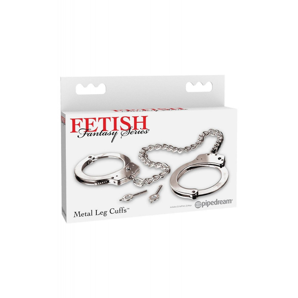 Різне - Окови на ноги металеві Pipedream Fetish Fantasy Series сріблясті