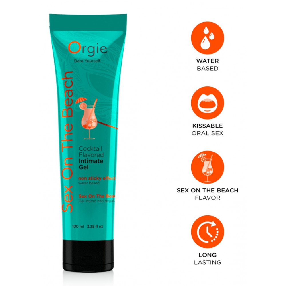 Разное - Оральный лубрикант Orgie Cocktail Flavored Intimate Gel - Sex On The Beach, 100 ml 1