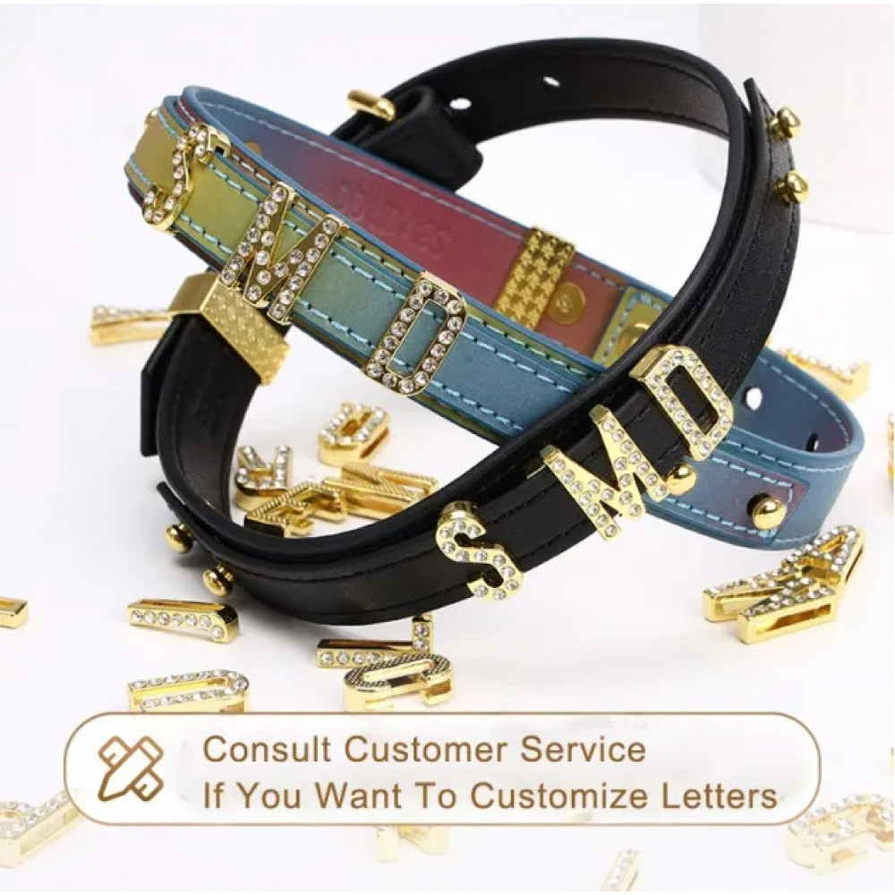  - Нашийник з написом SMD, шкіра Lockink 1