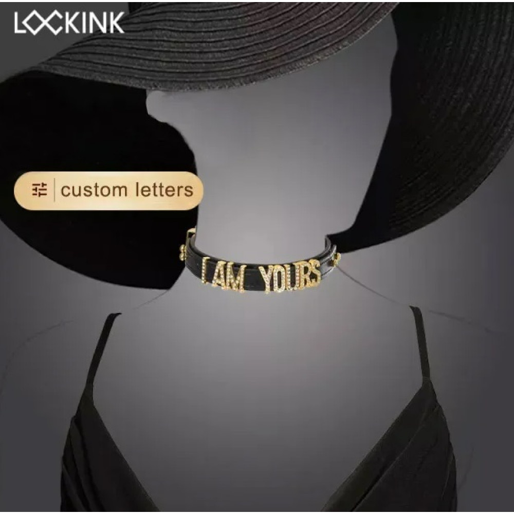  - Нашийник з написом SMD, шкіра Lockink 2