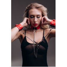 Нашийник з наручниками Candy Hero 