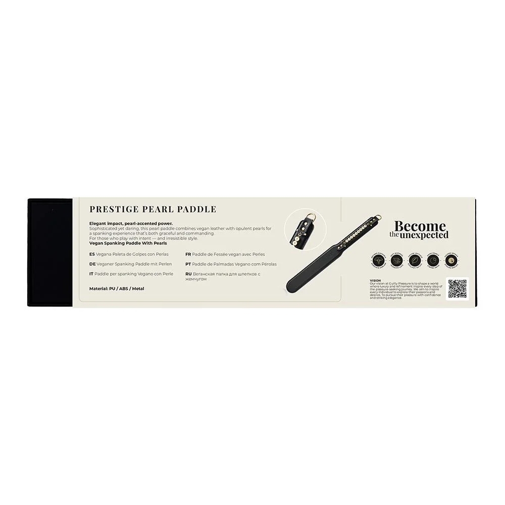  - Паддл Guilty Pleasure Pearl з перлами, чорно-золотий 7