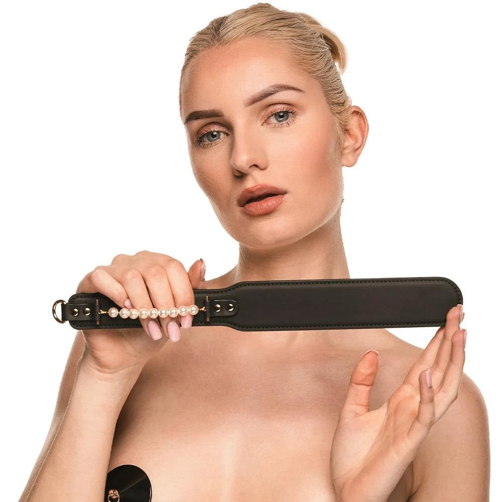  - Паддл Guilty Pleasure Pearl з перлами, чорно-золотий 4