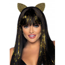 Повязка на голову с кошачьими ушками Leg Avenue Glitter cat ear headband O/S