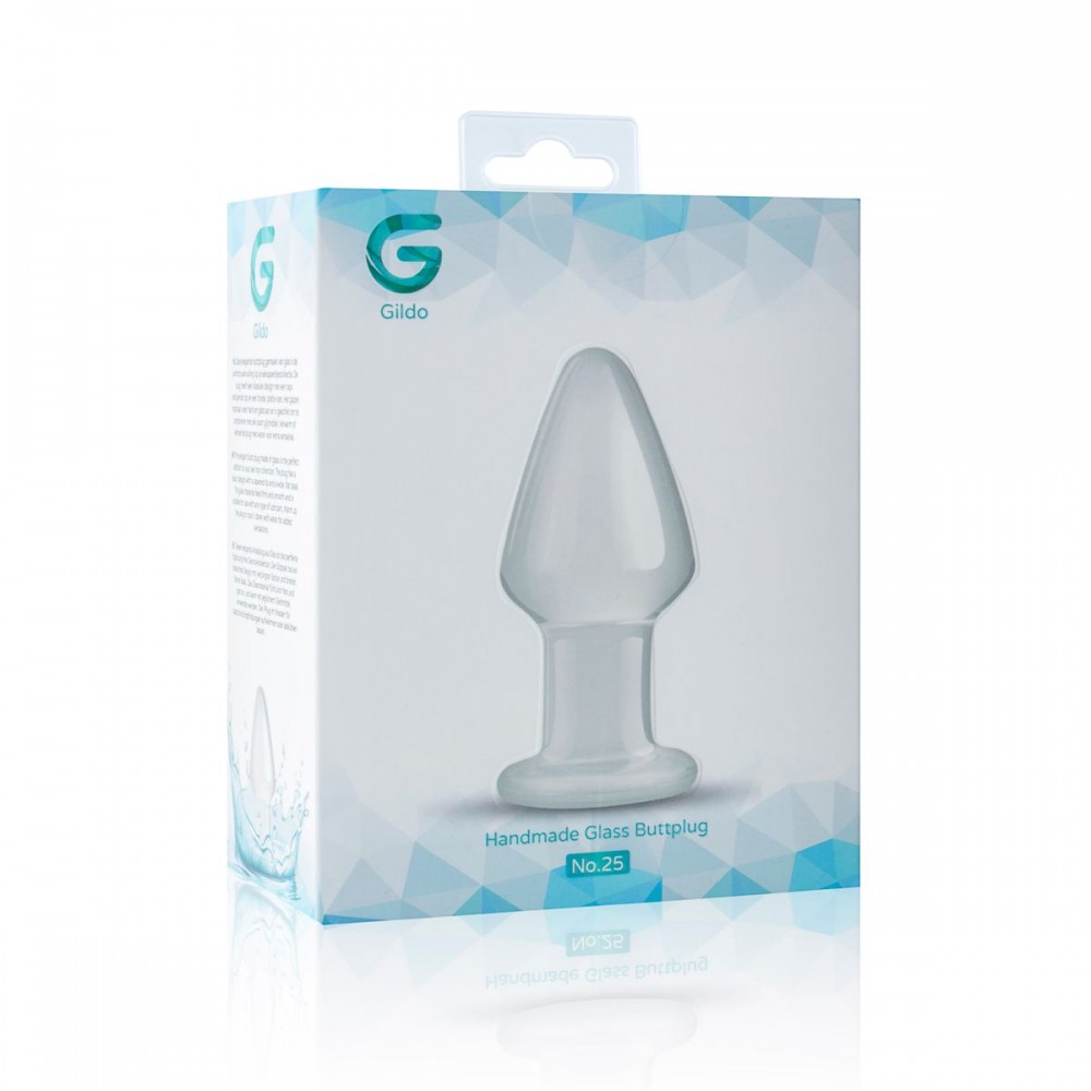 - Пробка стекло прозрачная Gildo Glass Buttplug No. 25 1