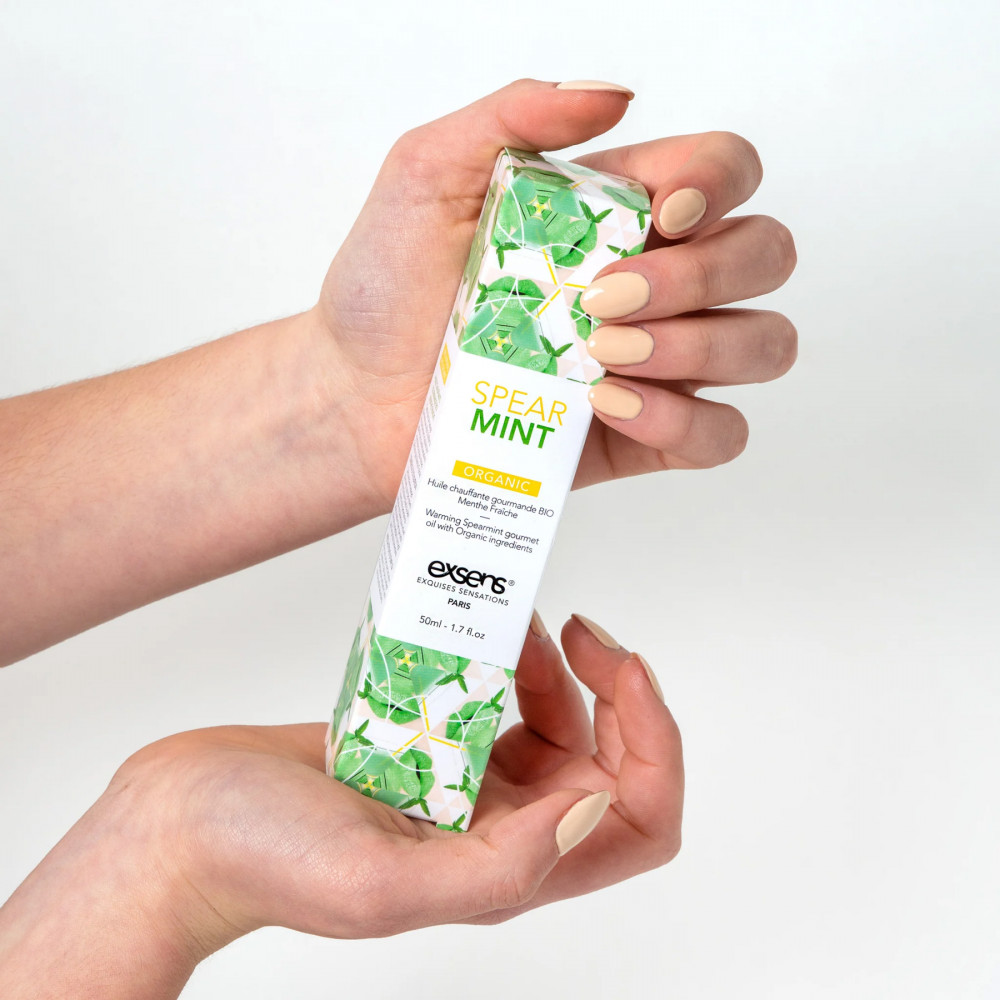 Різне - Розпродаж!!! Масажна олія EXSENS Organic Spear Mint 50мл (термін 07.2026) 2