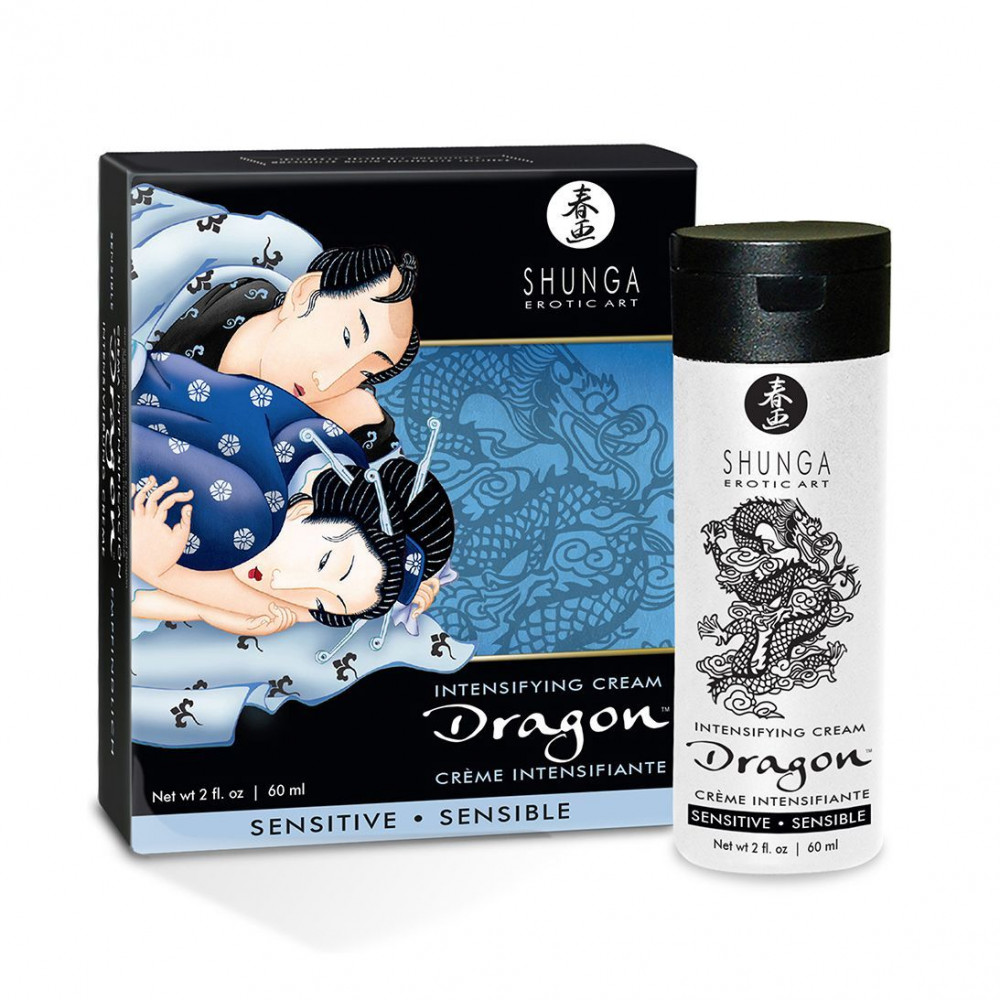 Стимулирующие средства и пролонгаторы - Стимулирующий крем для пар Shunga SHUNGA Dragon Cream SENSITIVE (60 мл) более нежный эффект