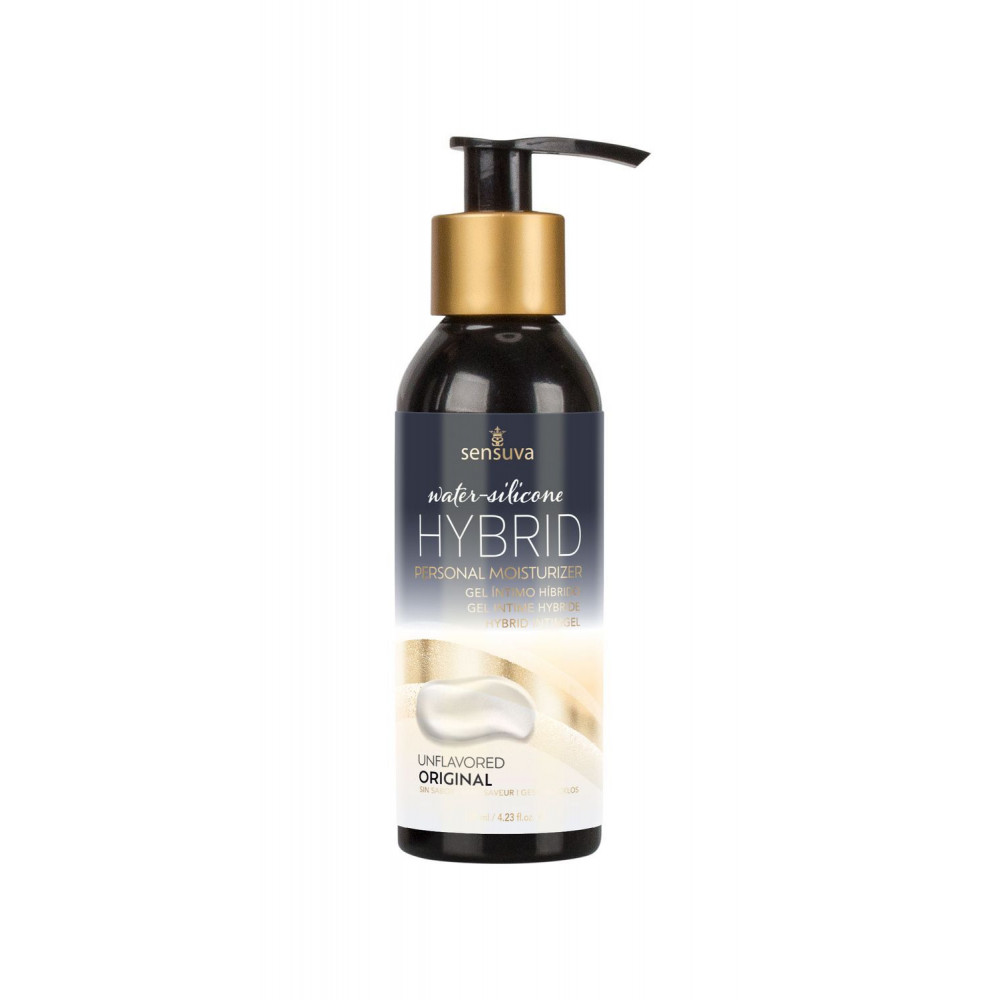 Смазки на гибридной основе - Смазка водно-силиконовая Sensuva Hybrid Formula (125 мл) без сахара, подходит для оральных ласк