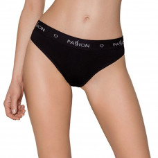 Трусики-слипы из хлопка с эластаном Passion PS004 PANTIES black, size L