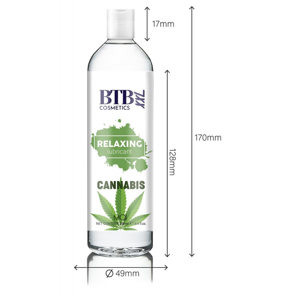 Смазка на водной основе - Смазка на гибридной основе BTB Relaxing Lubricant Cannabis (250 мл) 3