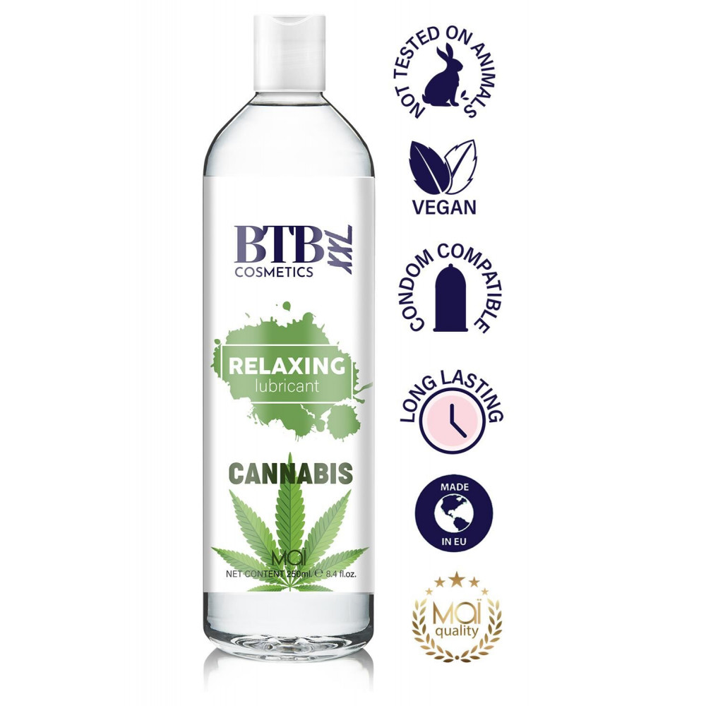 Смазка на водной основе - Смазка на гибридной основе BTB Relaxing Lubricant Cannabis (250 мл)