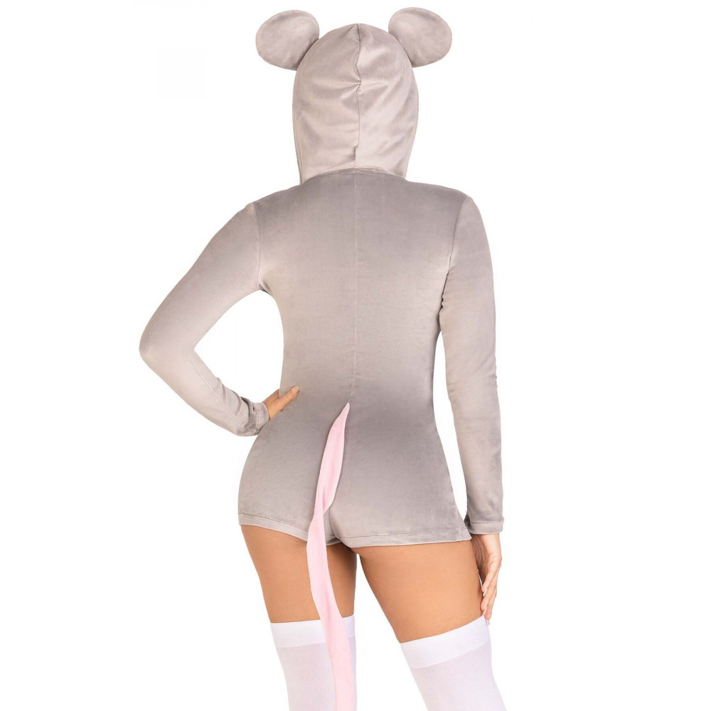 Эротические костюмы - Эротический костюм мышки Leg Avenue Comfy Mouse XS 4