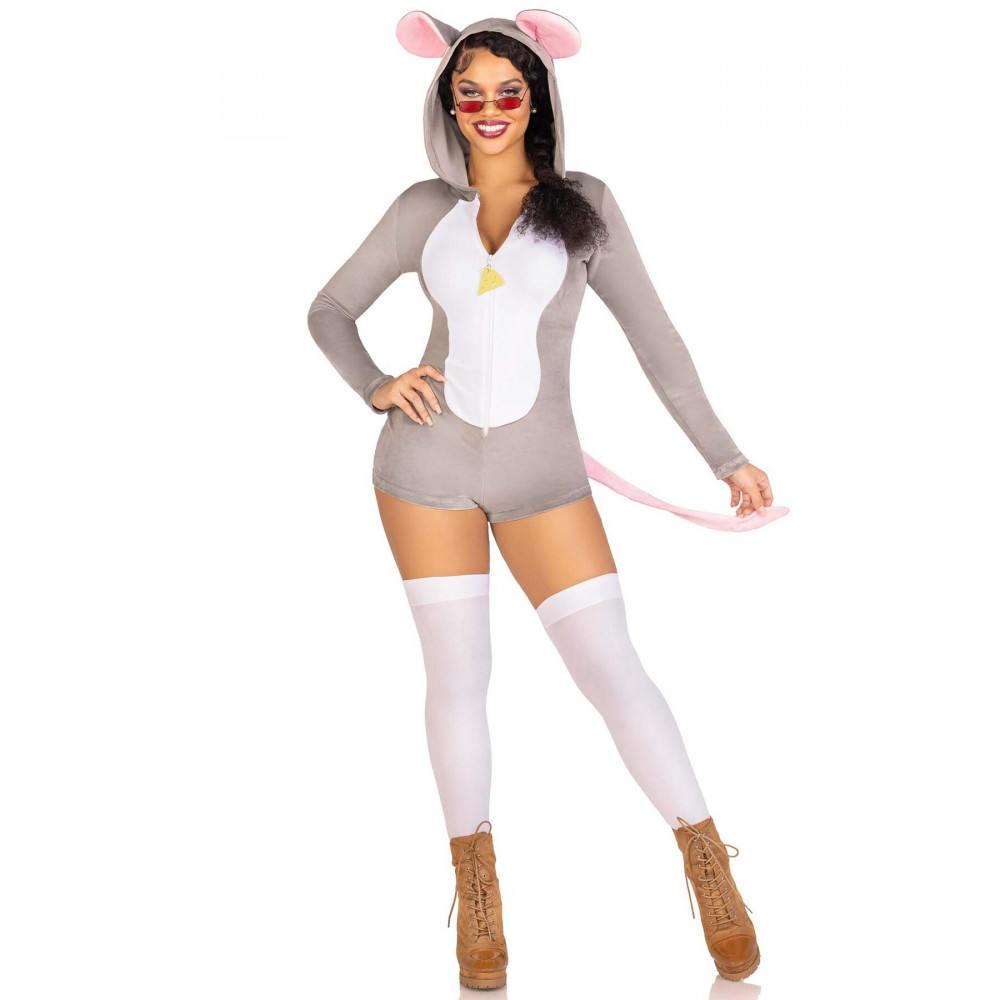 Эротические костюмы - Эротический костюм мышки Leg Avenue Comfy Mouse XS 2