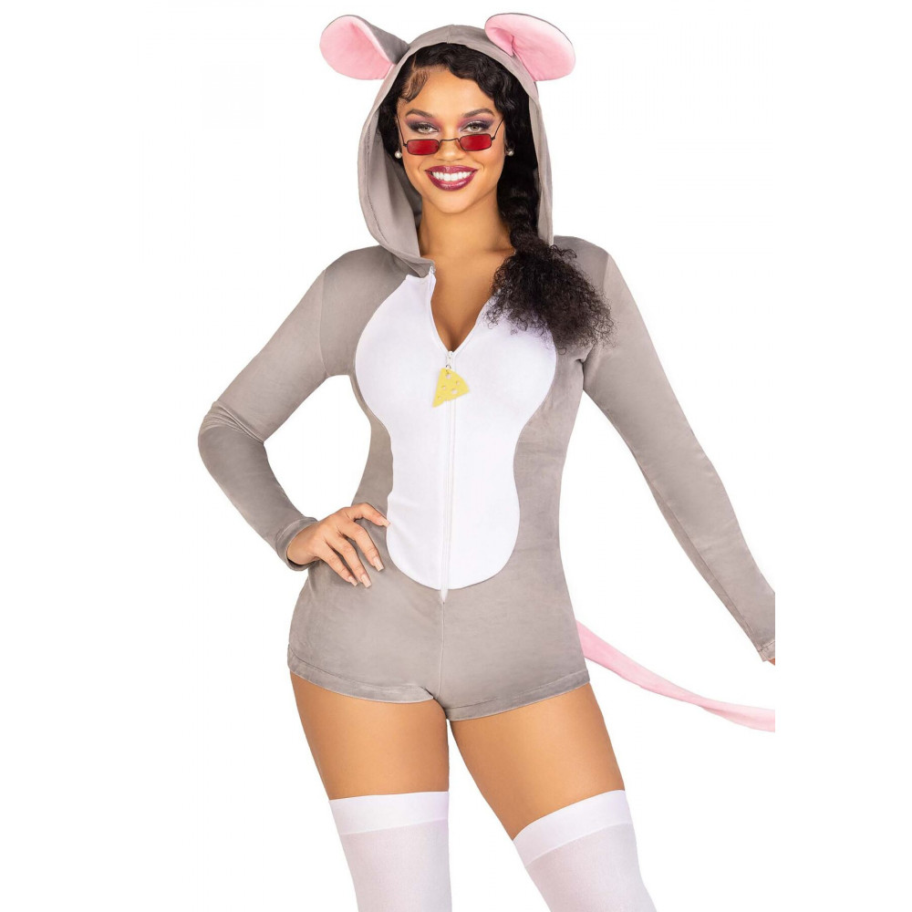 Эротические костюмы - Эротический костюм мышки Leg Avenue Comfy Mouse XS