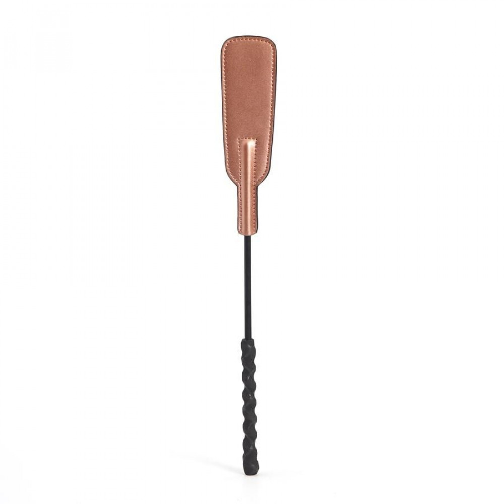 Плети, стеки, флоггеры, тиклеры - Шлепалка Liebe Seele Rose Gold Memory Riding Crop 3