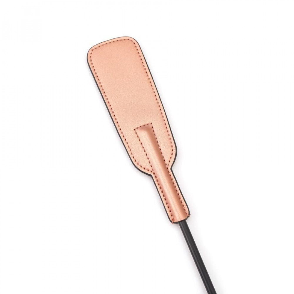 Плети, стеки, флоггеры, тиклеры - Шлепалка Liebe Seele Rose Gold Memory Riding Crop 4