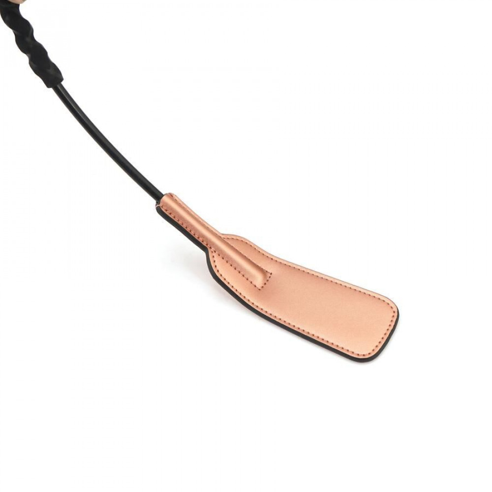 Плети, стеки, флоггеры, тиклеры - Шлепалка Liebe Seele Rose Gold Memory Riding Crop 5