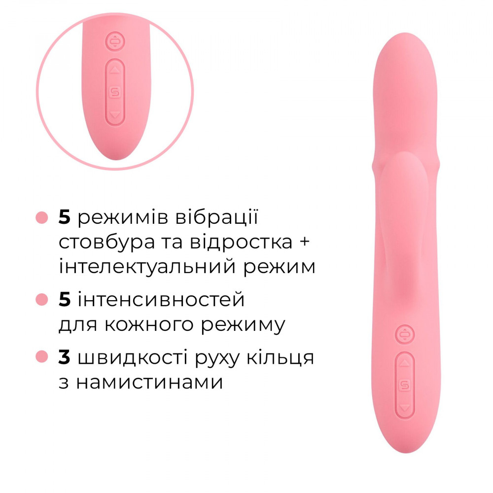 Вибратор-кролик - Смарт вибратор-кролик Svakom Mora Neo, 3 мотора, подвижные бусины на стволе 3