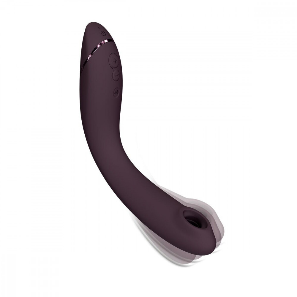 Стимулятор точки G - Вибратор для точки G с вакуумной стимуляцией Womanizer OG Aubergine 4