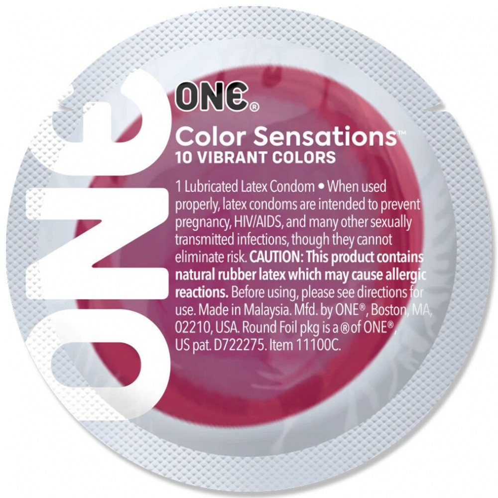 Презервативы - Презерватив ONE Color Sensations - ONE likes it hot (Red) 1 шт 1