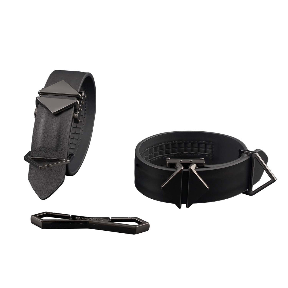 Наручники, веревки, бондажы, поножи - Наручники LOCKINK Wristcuffs/Anklecuffs Black Set 1