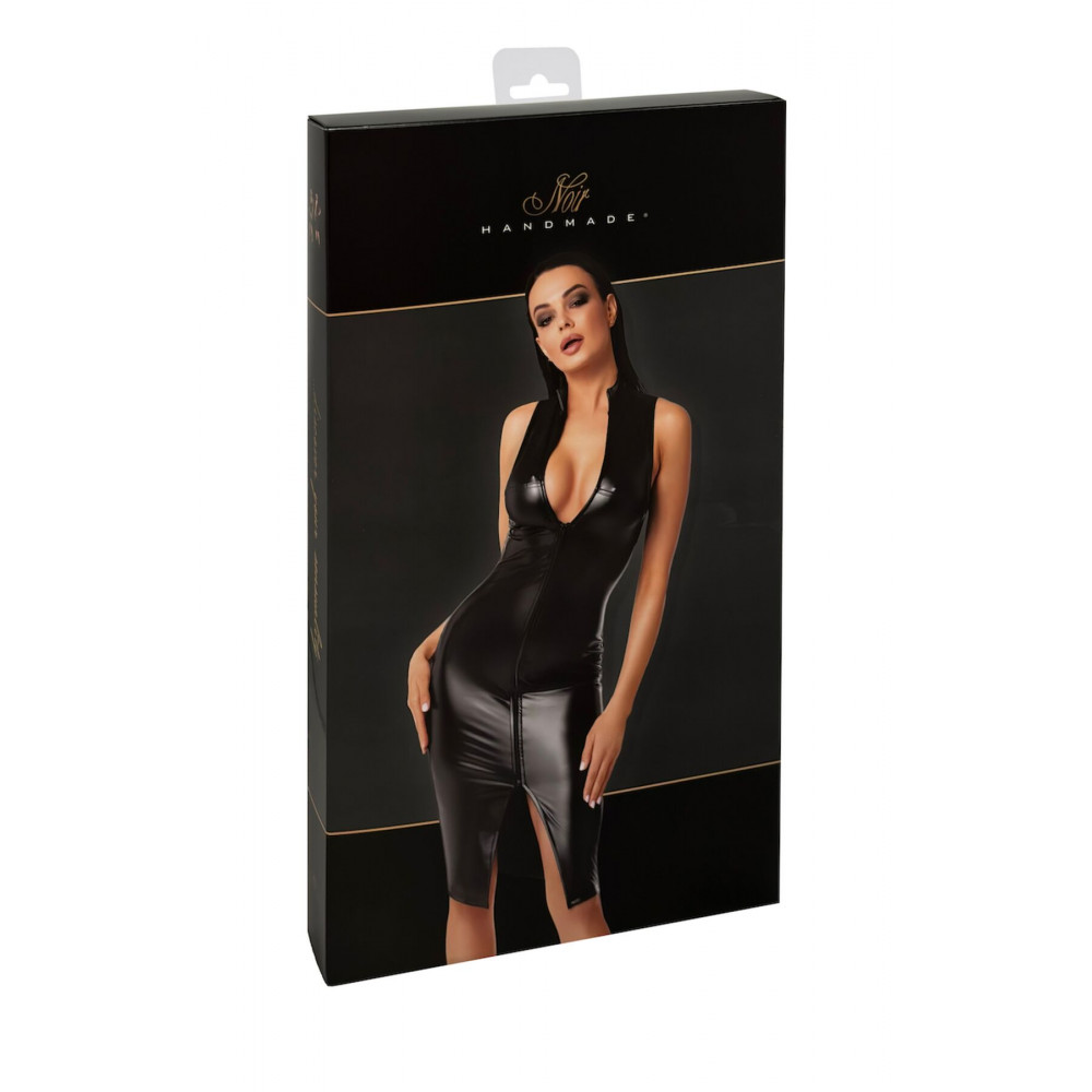 Різне - Сукня Noir Handmade F337 Powerwetlook midi dress - XXL 7