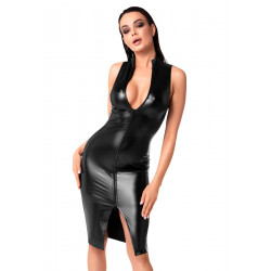 Сукня Noir Handmade F337 Powerwetlook midi dress - XXL