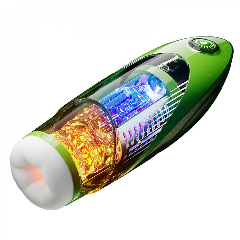 Мастурбатори з вібрацією - Смарт-мастурбатор BANANASOME ROCKET X7, вібрації, стискання, імітація фрикцій, підігрів