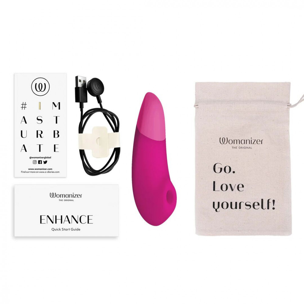 Вакуумный вибратор - Вакуумный клиторальный стимулятор Womanizer Enhance Pink 7