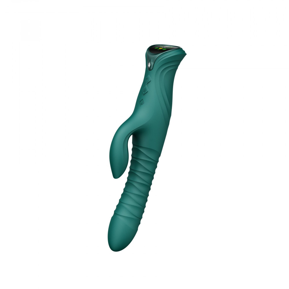 Классический вибратор - Пульсатор-кролик с вибрацией Zalo Mose 2 Turquoise Green 1